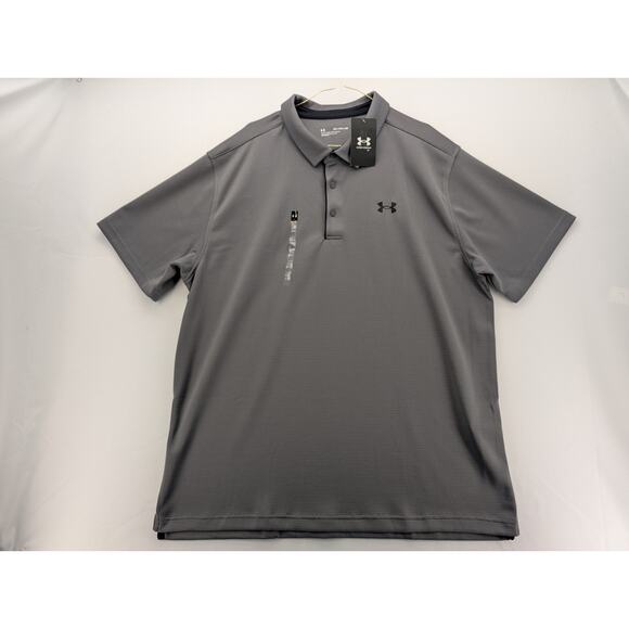 NWT Under Armour Men's UA Tech Polo in Graphite size 2XL - Picture 3 of 7